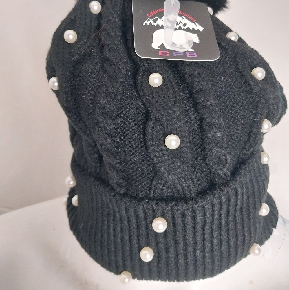 Womens Beanie Warm Hat Fuzzy Knit Ball Cap - Picture 13 of 13